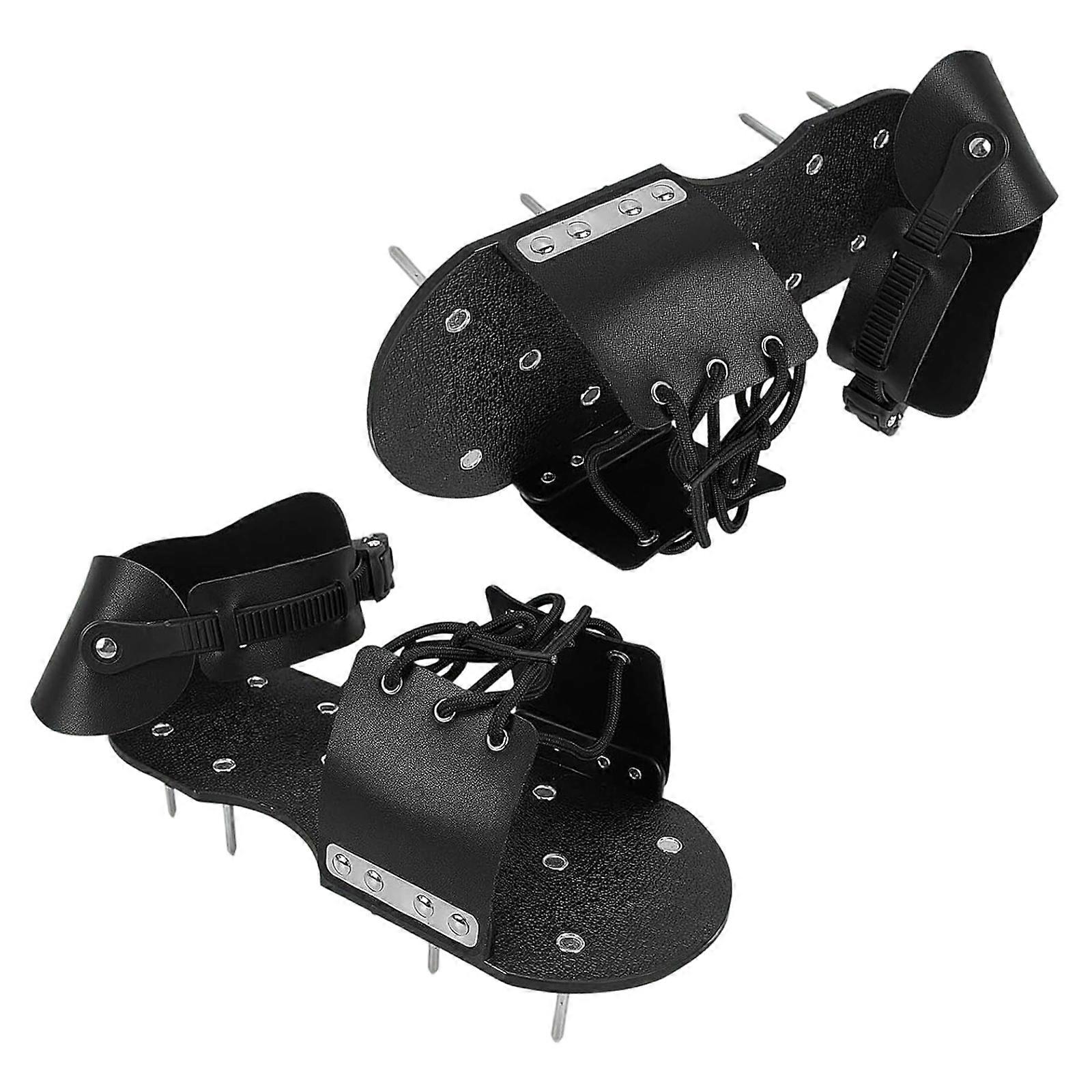 Multipurpose Easy Strap System Aerator Garden Shoes Lock In Place For Safe Stable Lawn Ventilation Compacted Soil Penetration Multicolor