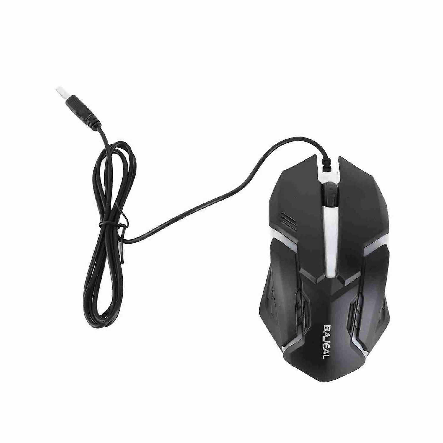 Wired USB Gaming Mouse 1000 DPI 3 Keys Ergonomic RGB Game Mouse for Office PC Laptop