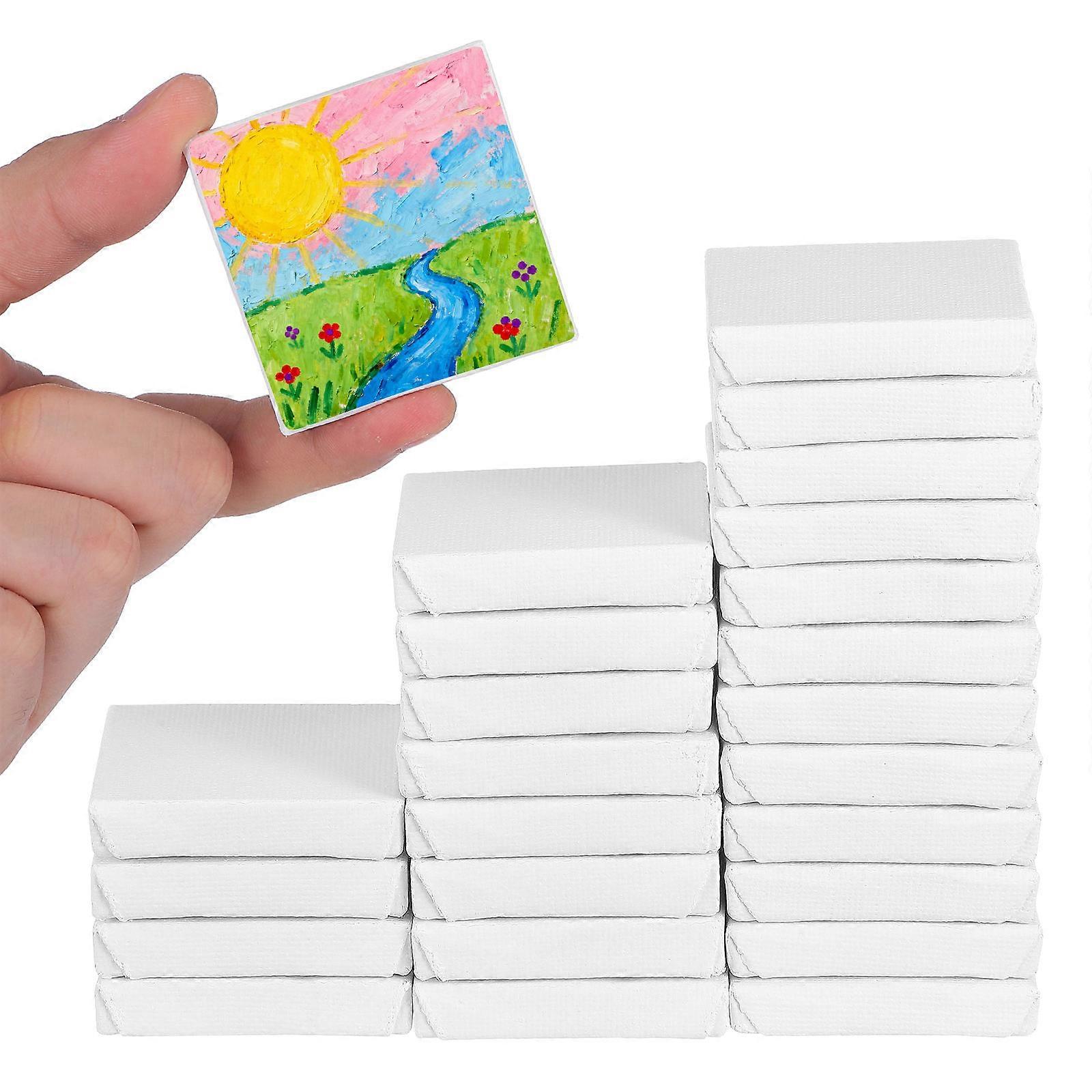 24Pcs ζωγραφική καμβά επιτροπές τέχνες φορείο πλαισίων πετρελαίου πλαισίων ζωγραφικής