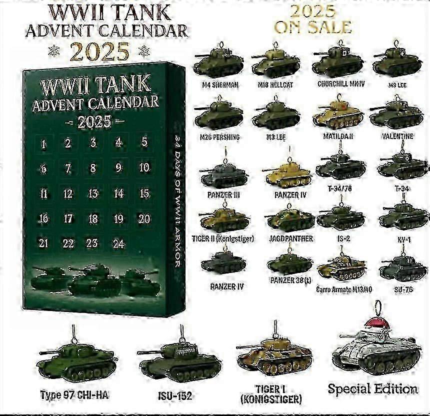 WWII TANK Ημερολόγιο Advent Blind Box-HD