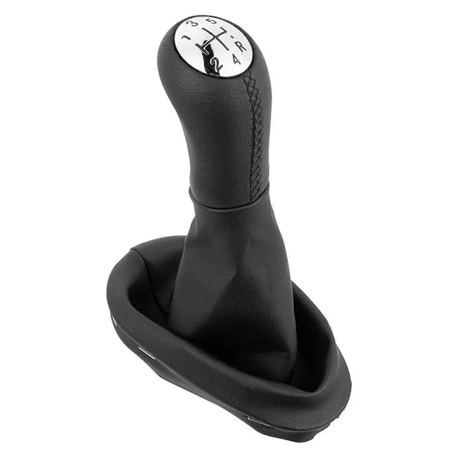 Gear Shift Boot Cover with 5 Speed Knob 20032006 Black Stitching