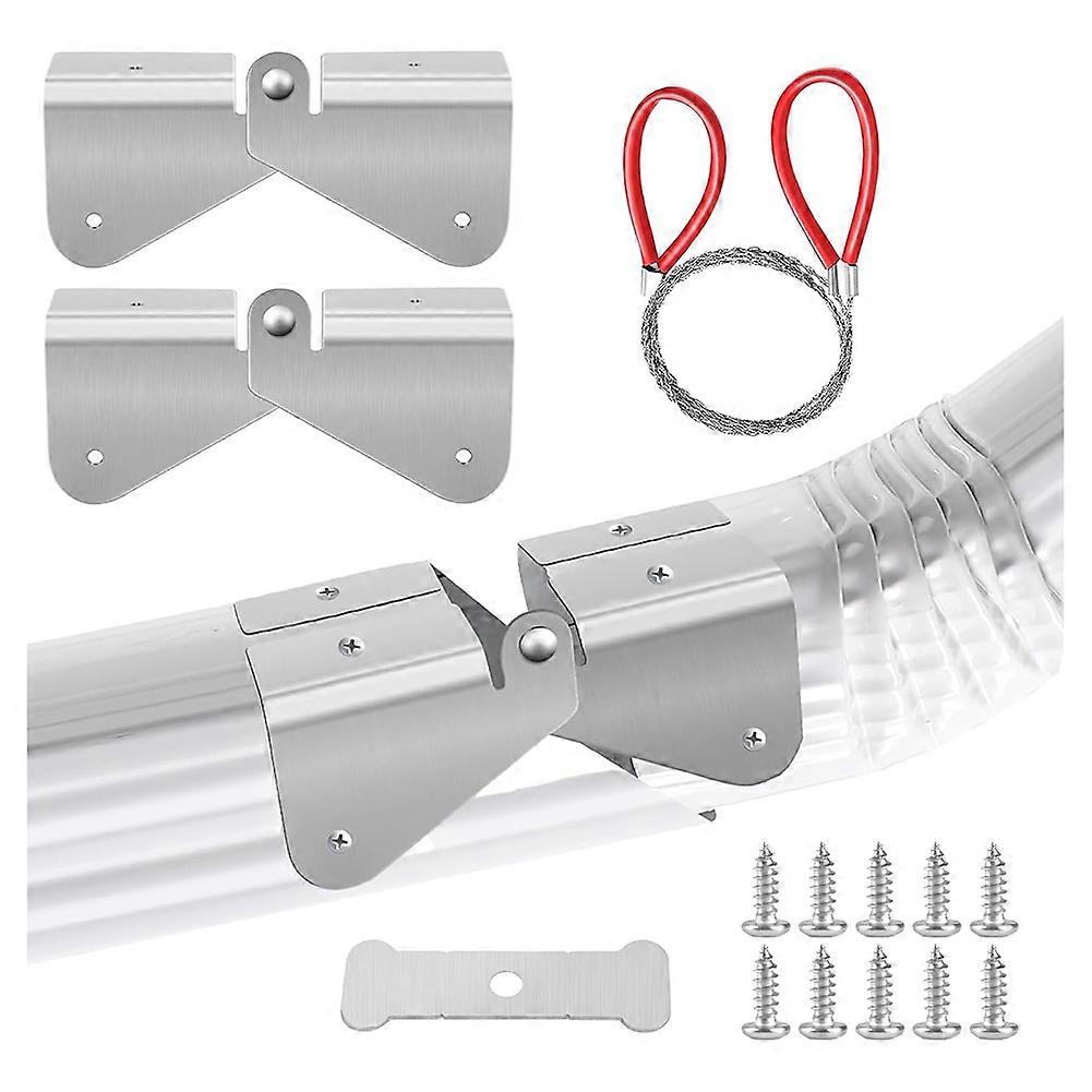 Gutter Downspout Hinges,1 Pair/2 Pcs Gutter Extension Hinge,Down Spout Drain Extension Hinge,for Square Rectangle Gutter