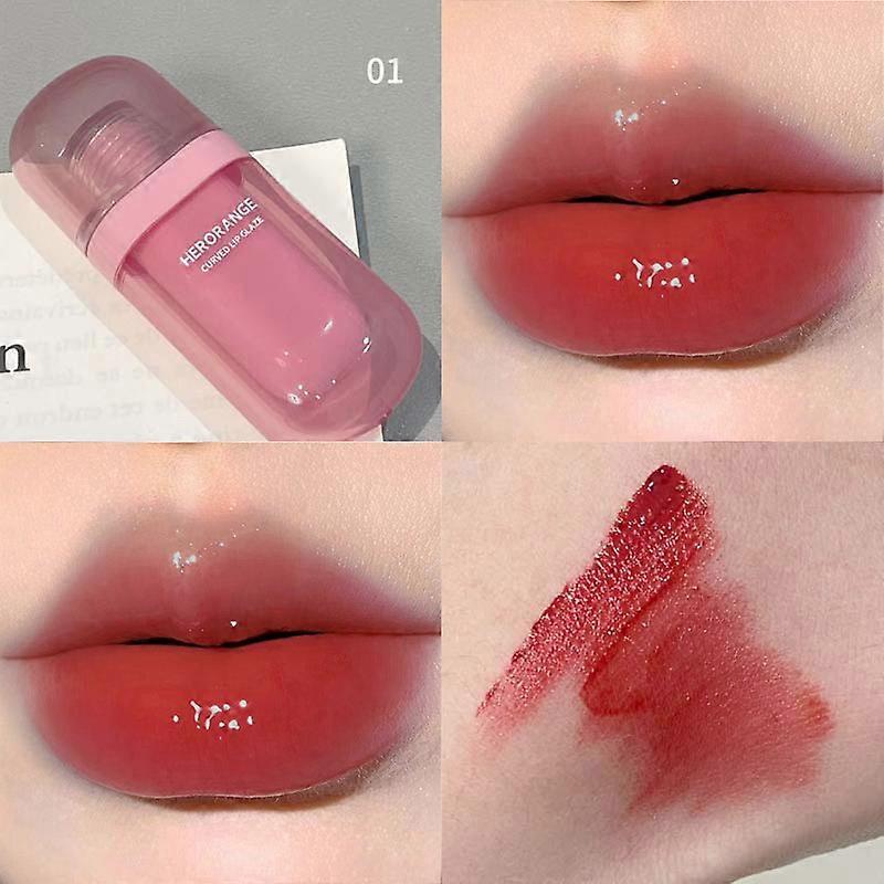 Velvety, thin lens-like lip gloss with a glossy, plump finish that doesn't easily transfer and brightens the complexion, perfect for bare-fa