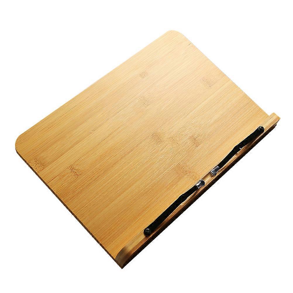 Wood Book Stand Adjustable Reading Rack with Folding Design