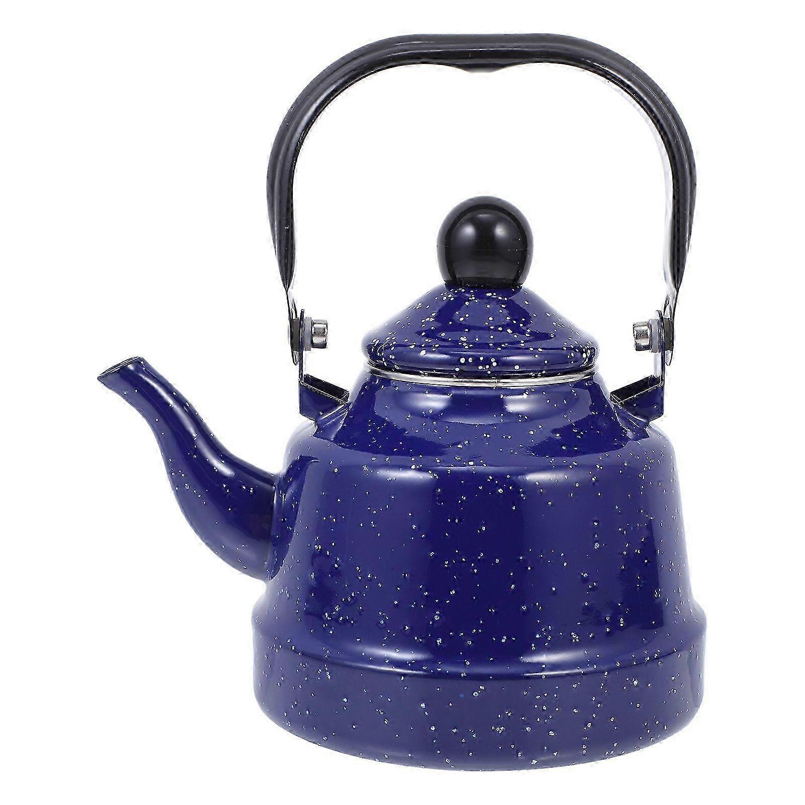 Enameled Water Kettle Mottling Pattern Teapot Household Delicate Heating Teapot
