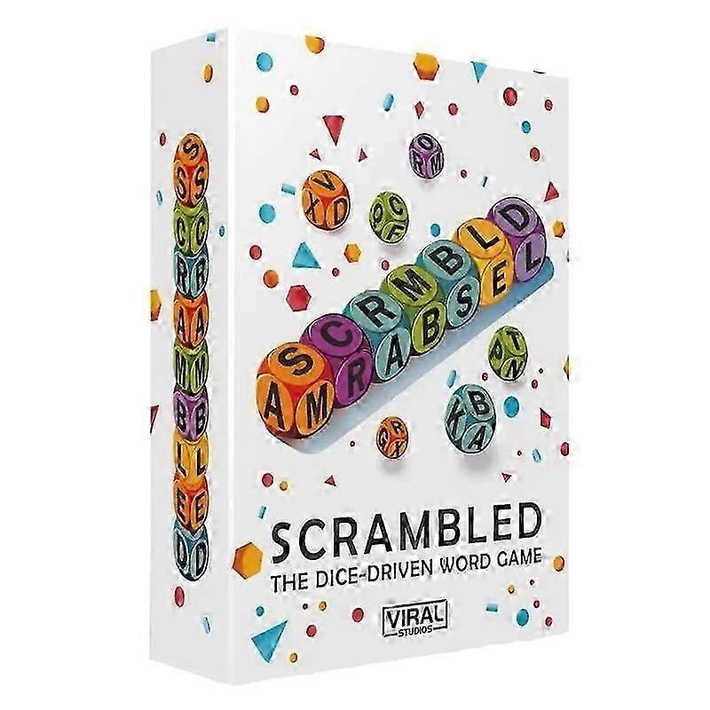 Scrambled Dice Word Game Brain Exercise Game Perfect for Parties and Family Game Nights