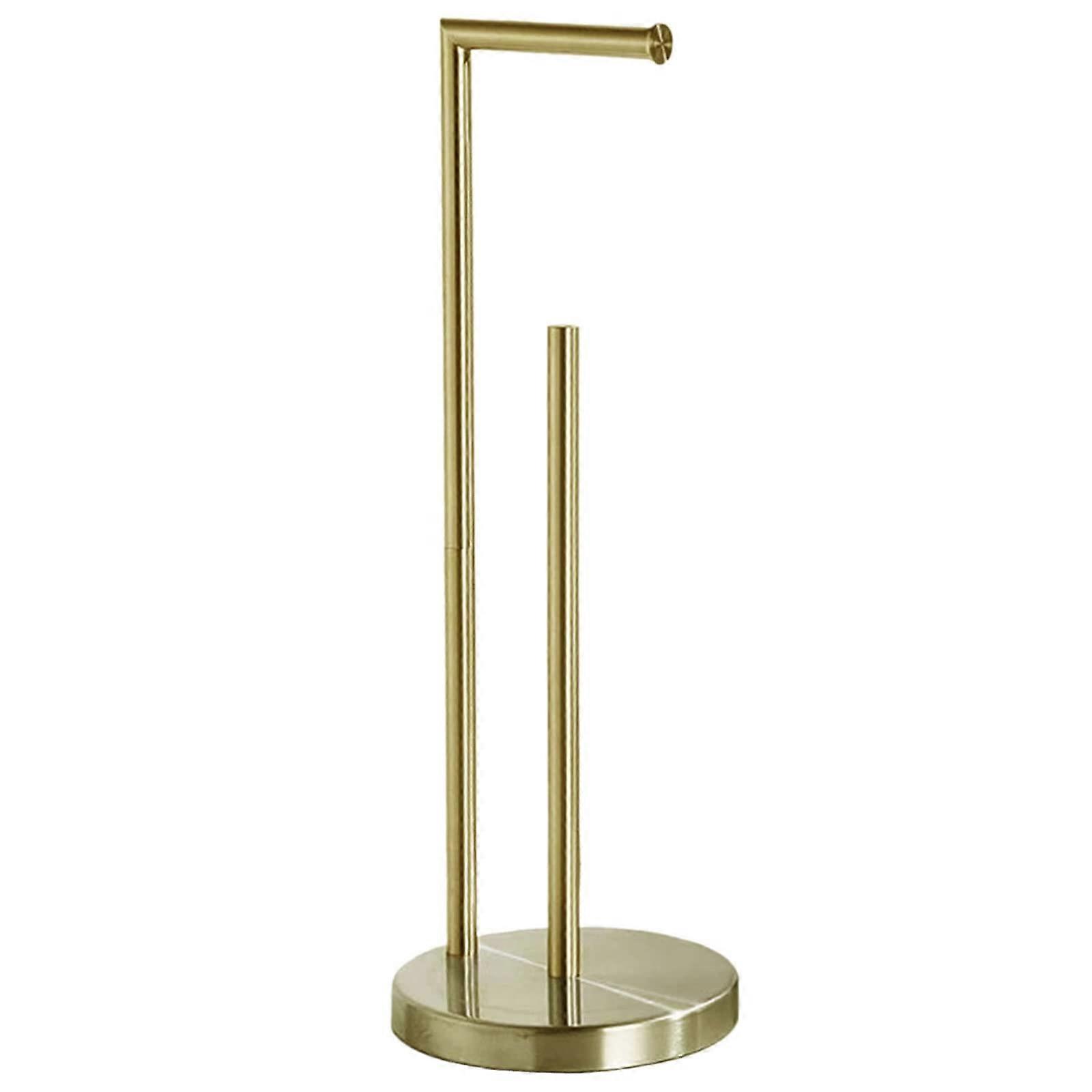 Toilet Paper Holder Stand with Storage Shelf for Bathroom,  Standing Rack, Set of 3