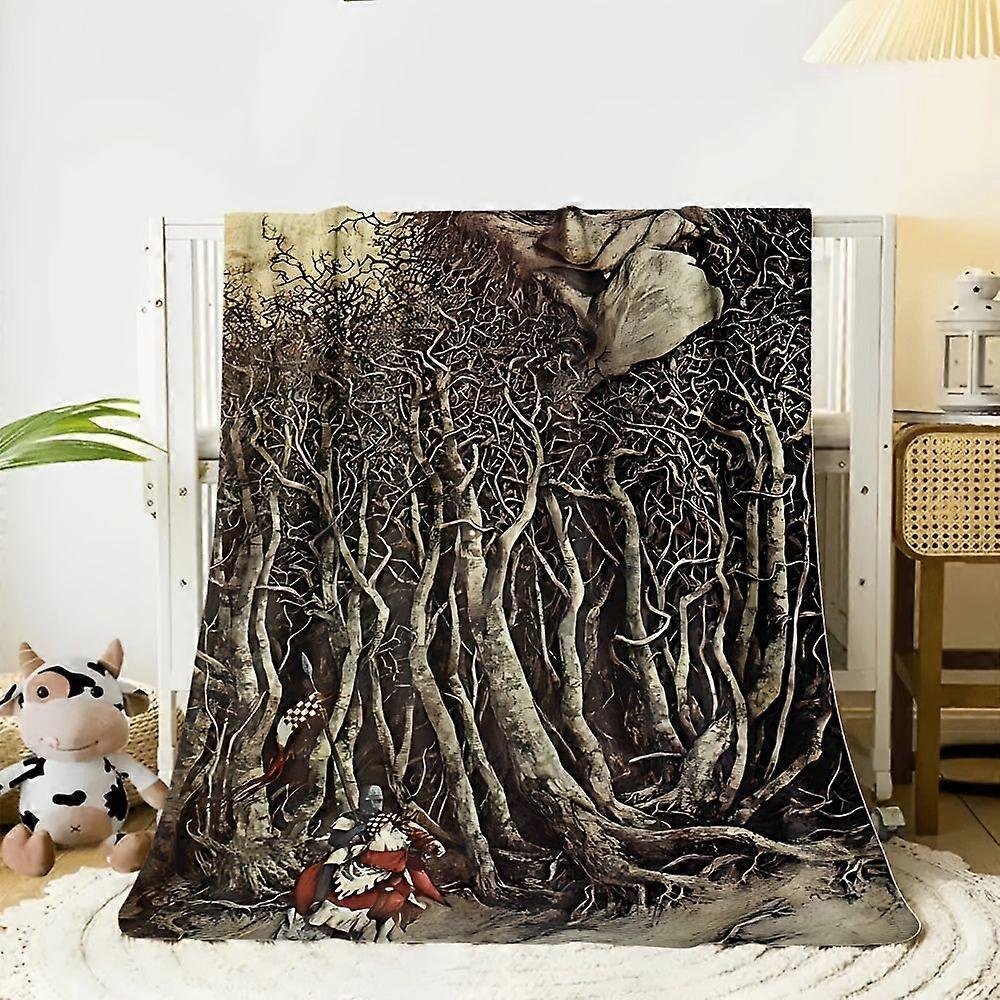 [JIT]1pcs, Flannel blankets, Labyrinth movie idea, Room relaxed spread, plush texture afternoon rests, post-nap lean, ho-RFVCX309