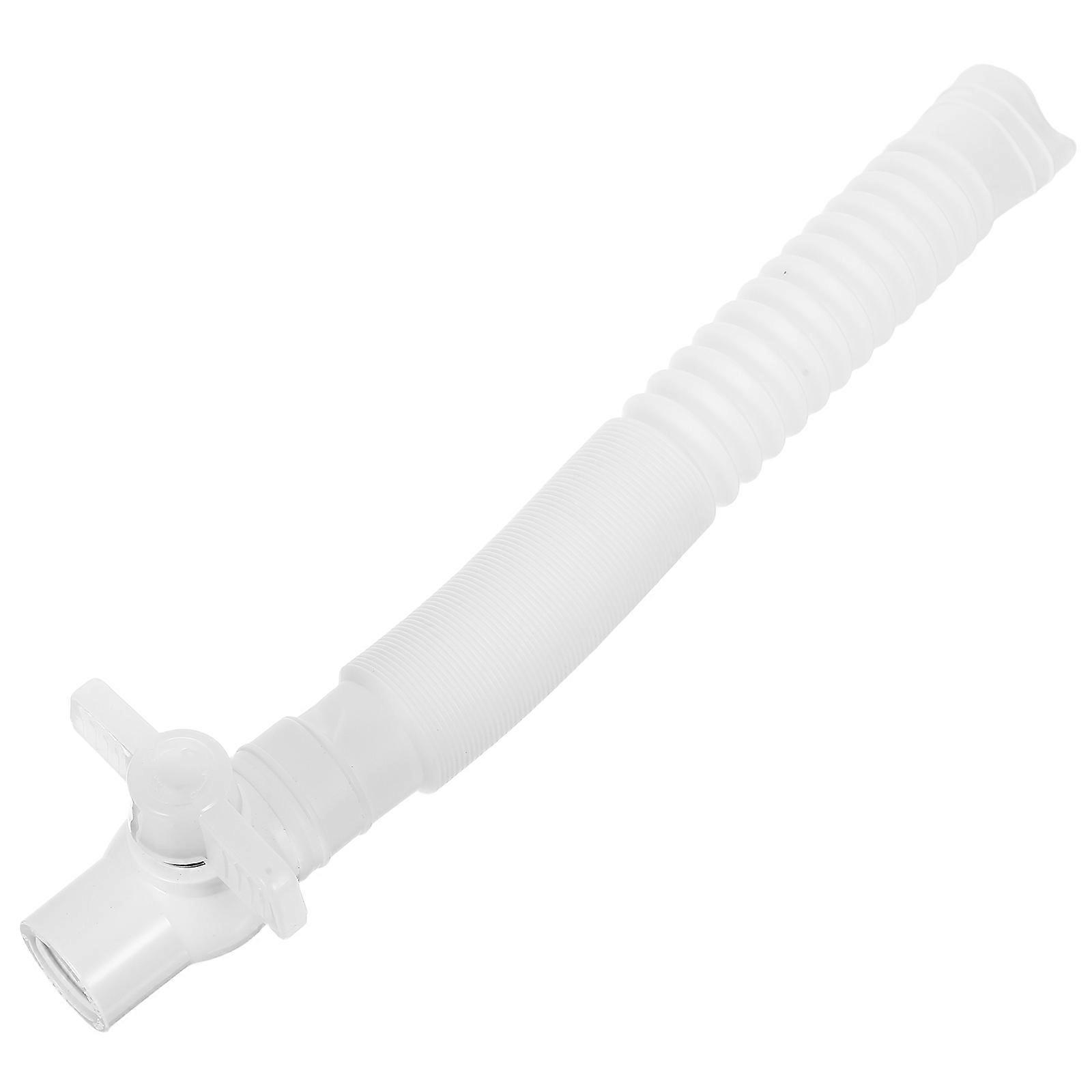 White Plastic Foldable Bucket Drain Valve for Leakproof Use 1Set