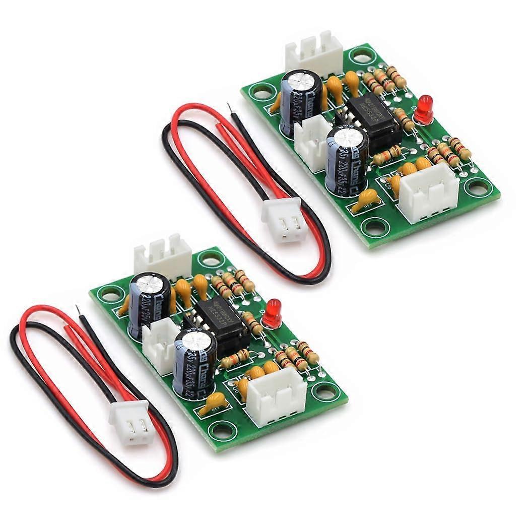 2pcs NE5532 Audio Preamp Module Low Noise Stereo Preamplifier Board Wide Voltage DC1230V