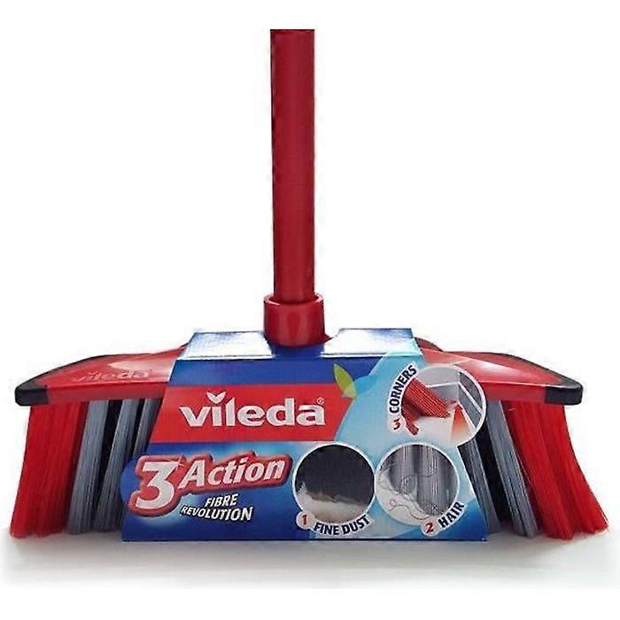 VILEDA 3 Action Indoor Broom Brush + Handle