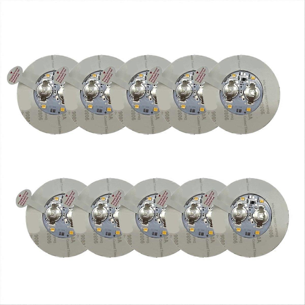 50PCS LED Coaster White,Light Up Coasters,LED Sticker Lights