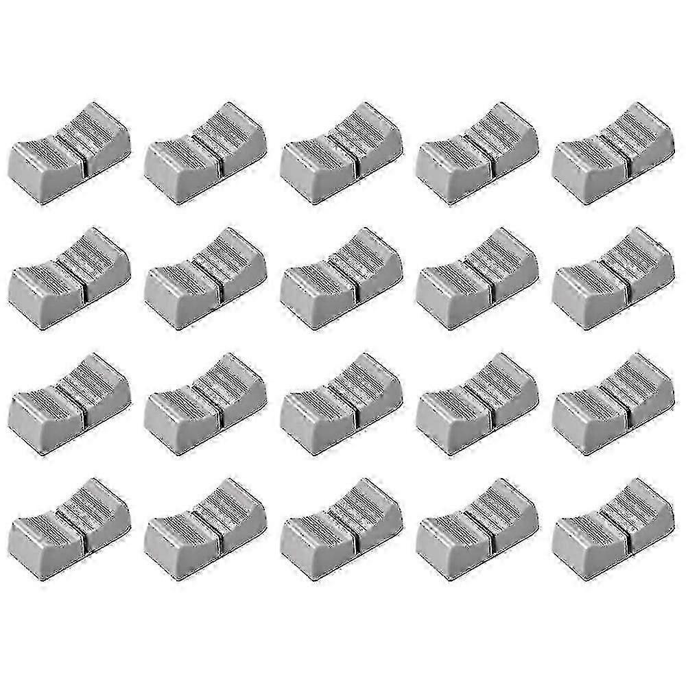 20pcs 24mmx11mmx10mm Console Mixer Slider Fader Knobs Replacement Compatible with Potentiometer Gray Knob Black-Q  A-YH Edition 1129
