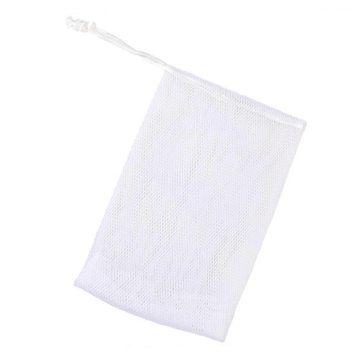 10pcs Soap Foaming Net Mesh Soap Saver Bags for Shower with Drawstring Closure and Gentle Exfoliation