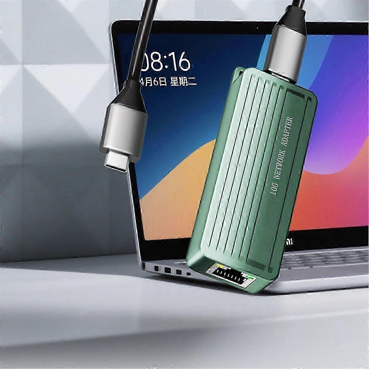 10GbE USB-C Ethernet Adapter USB3.2 Type C 10 Gigabit Ethernet Adapter Realtek/RTL8159 for 11