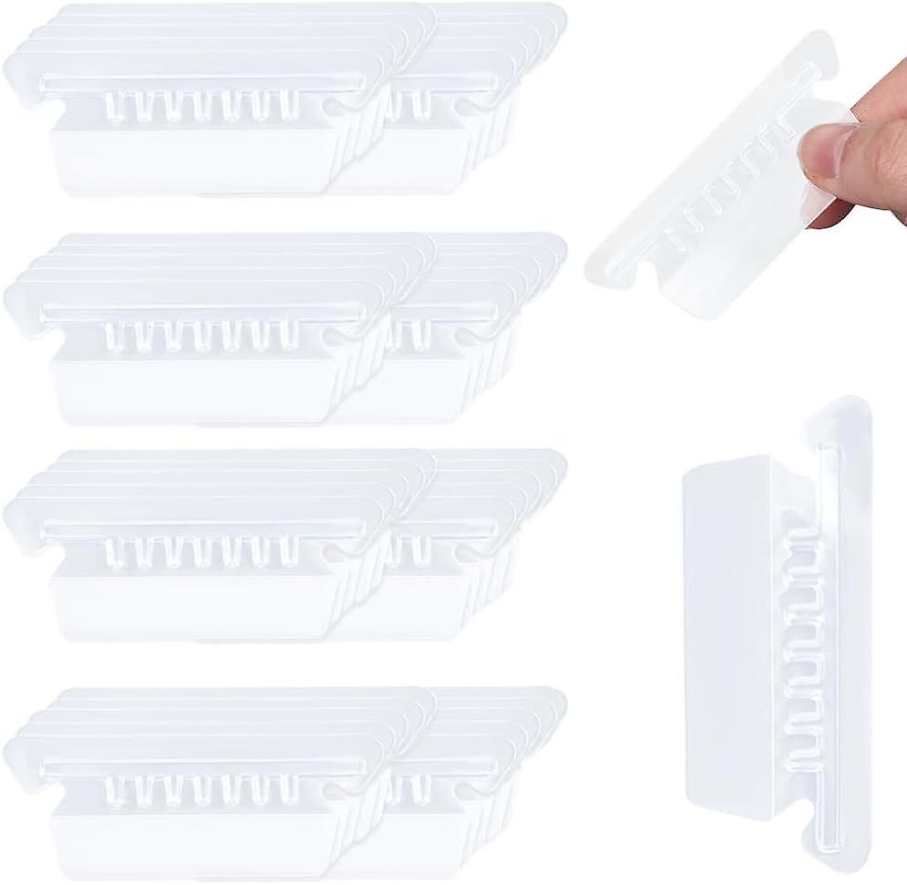 1 Box 50Pcs Hanging File Folder Tabs Plastic Clear Insert Labels Split File Organizer Inserts for Quick Identification Filing Cabinet Folders Labels O