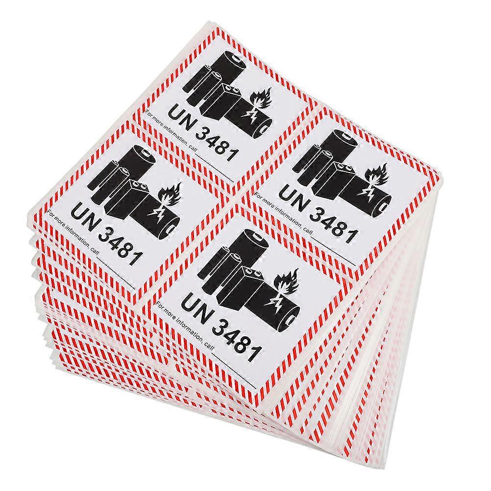 Battery Caution Labels for Labeling 200Pcs Fire Prevention Adhesive Stickers
