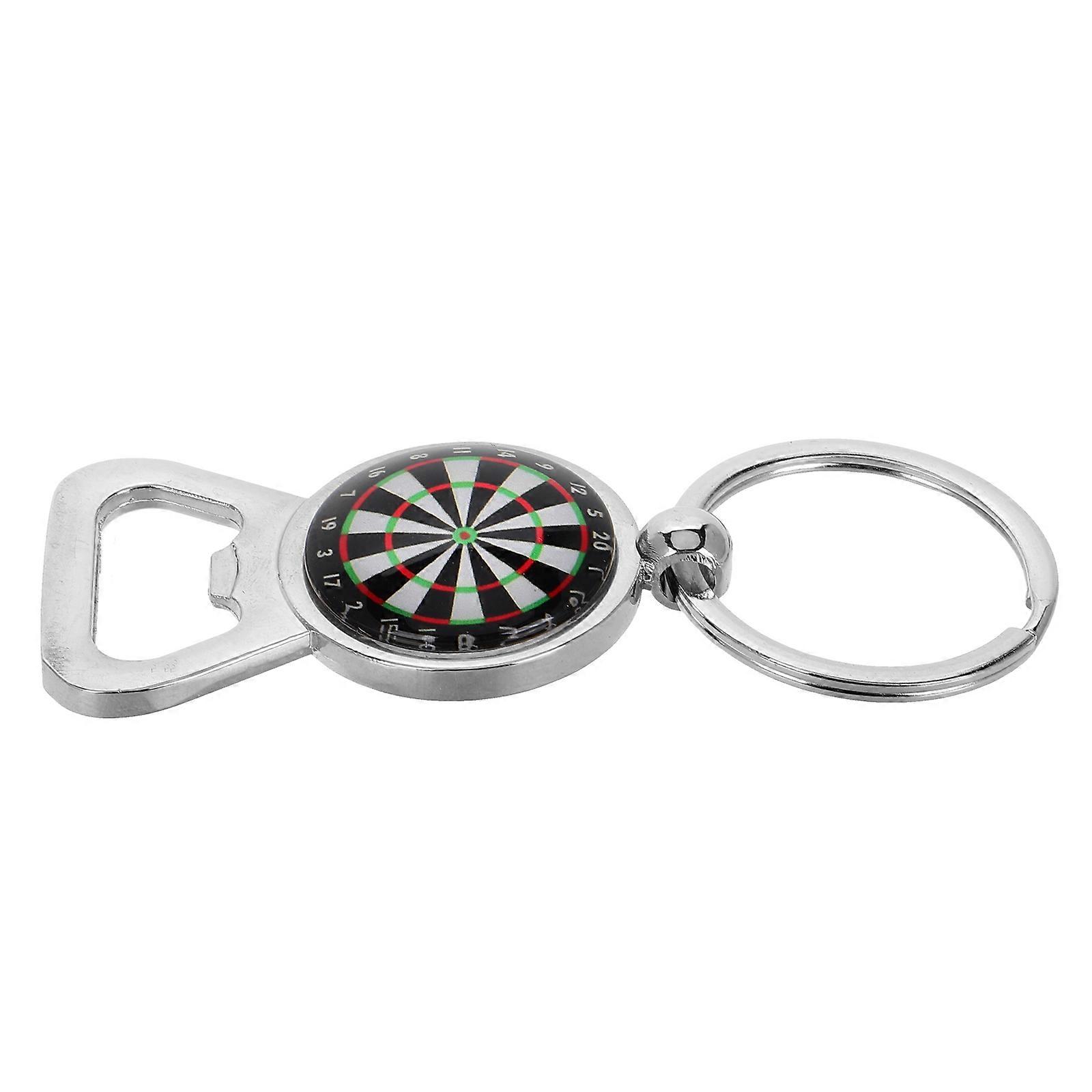 Dartboard Bottle Opener Keychain for Hanging Stainless Steel Opener