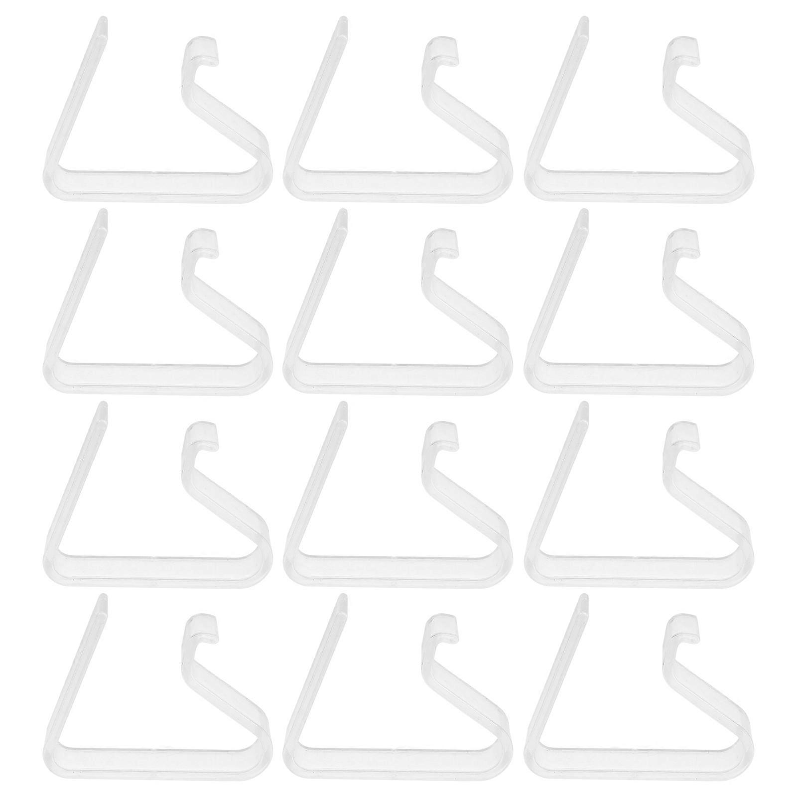 Transparent Tablecloth Clips ABS Windproof Holders 12Pcs