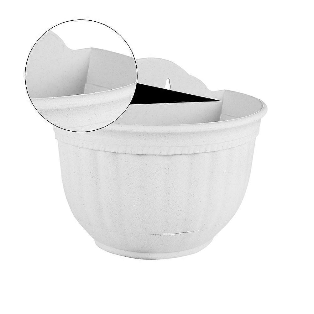 Semi-Circular Wall Mounted Pot Plastic Flower Pot for Storage Use