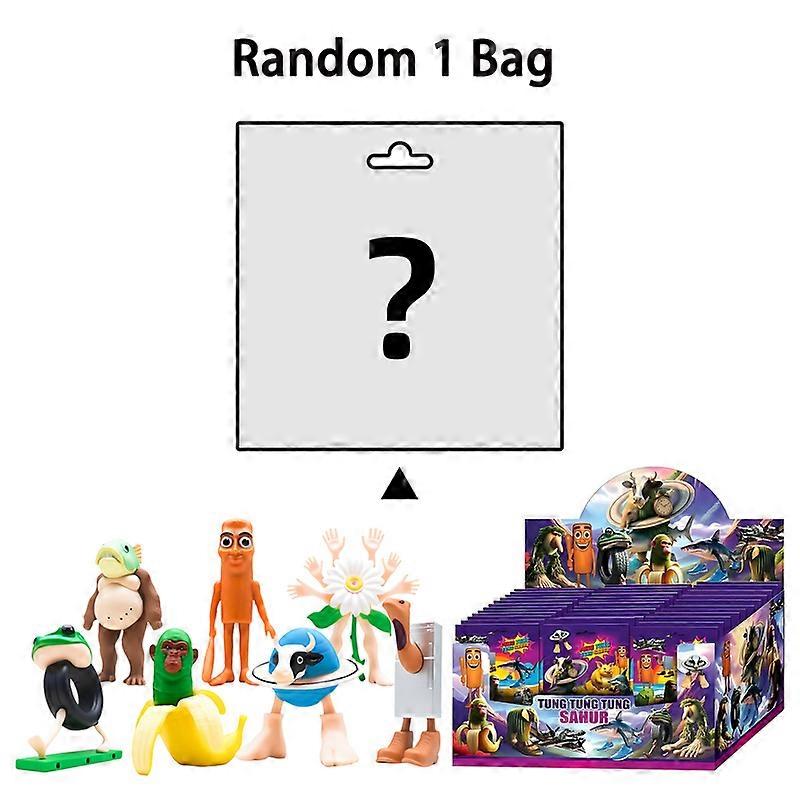 Sac aveugle cerveau italien, bo?te myst��re, jouets, 1 pi��ce, figurines et 3 ensembles de cartes, mod��le amusant, d��cor de bureau, pochette a