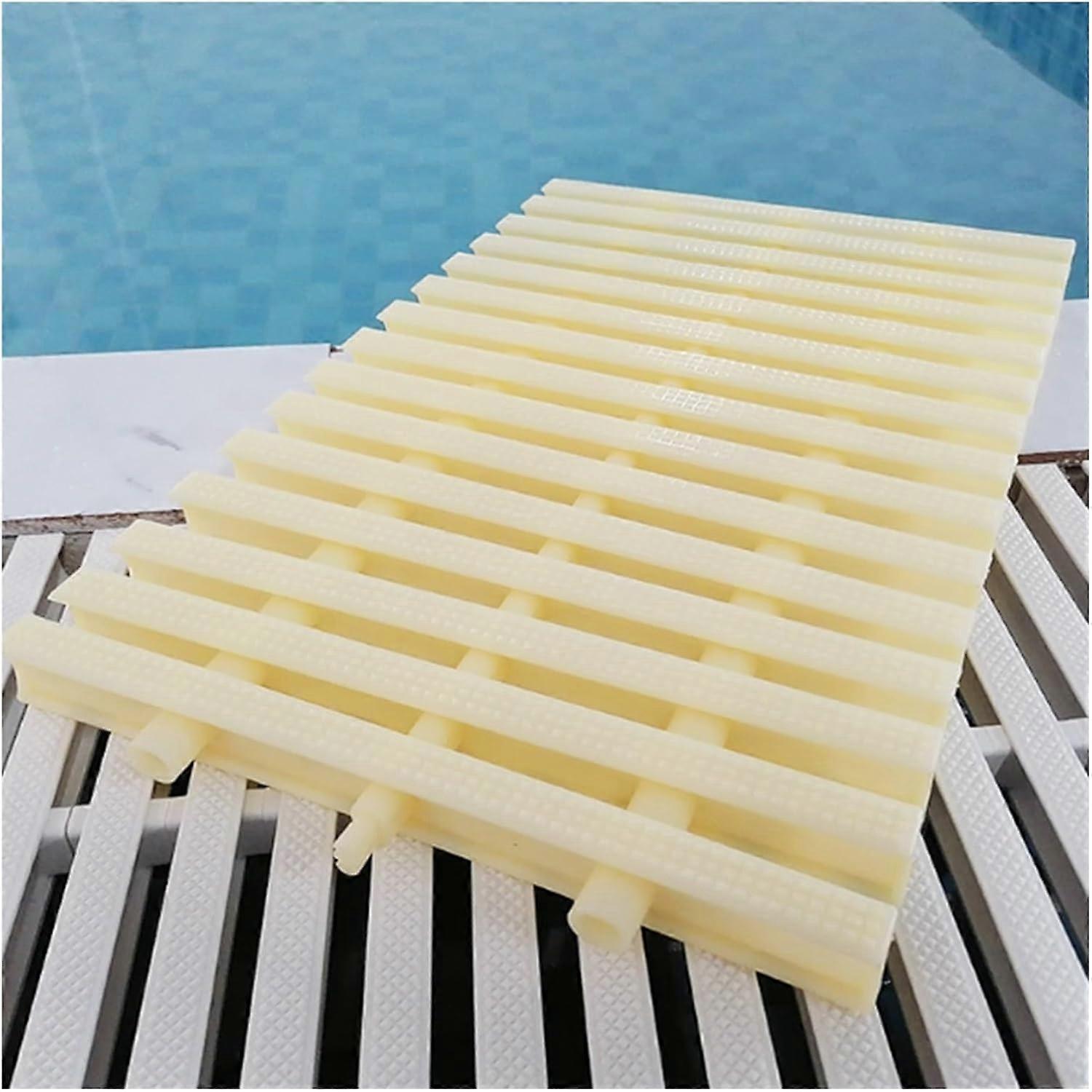 Drainage Grate 20x100cm AntiSlip Pool Drain Cover with Interlocking Design, 2pcs