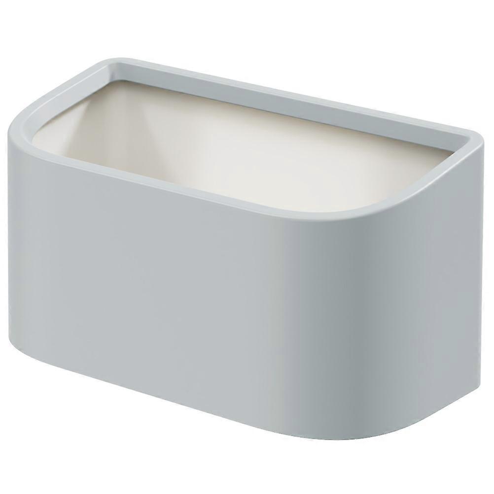 Trash Can Wall Mount Kitchen Storage Solution For Household Users White 1Pcs