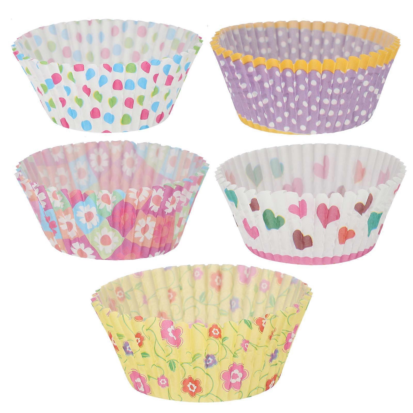 Cupcake Cup Paper Muffin Cup for Baking Use 500Pcs Assorted Color Cups