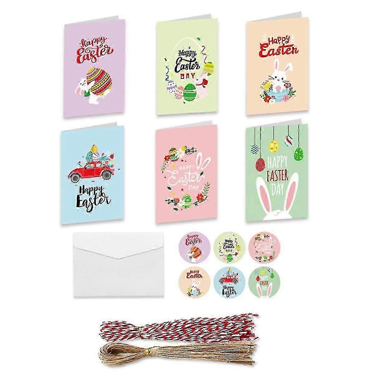 30 Pack Easter Party Invitations with Envelopes & Stickers for Kids