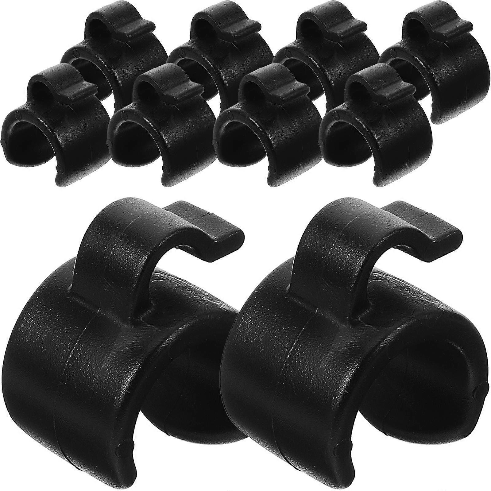 Cable Clip Mic Stand Cable Clip for Organizing 40Pcs Black Plastic Clips