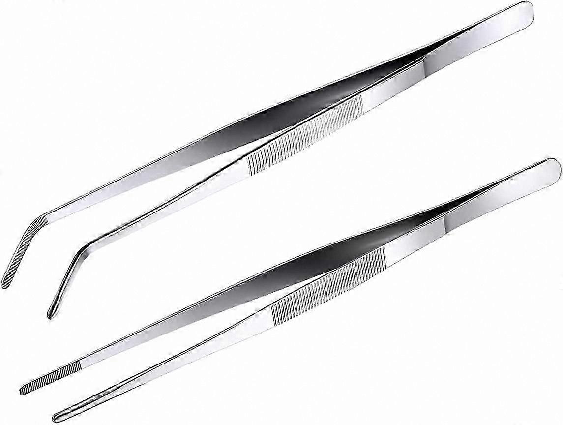 20cm Professional Culinary Tweezers Set for Precision Cooking and Plating