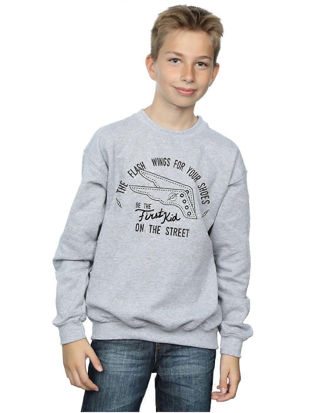 DC Comics Boys Flash Shoes Sweatshirt