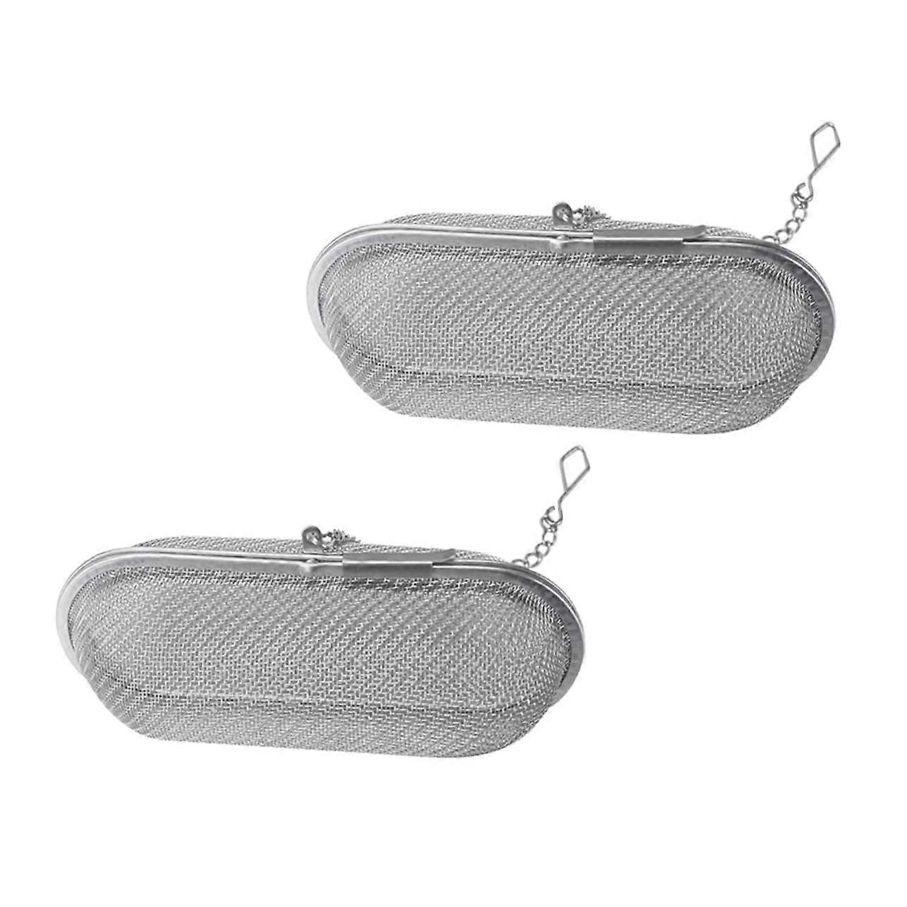 2pcs Stainless Steel Fine Mesh Tea Infuser Basket and Strainer for Loose Leaf Tea Brewing