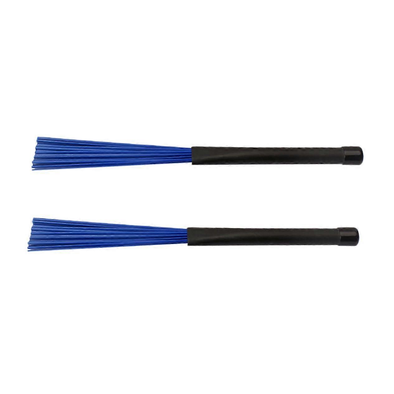 Retractable Nylon Drum Brushes for Percussion Jazz Drumming Durable Long Lasting Set of 2
