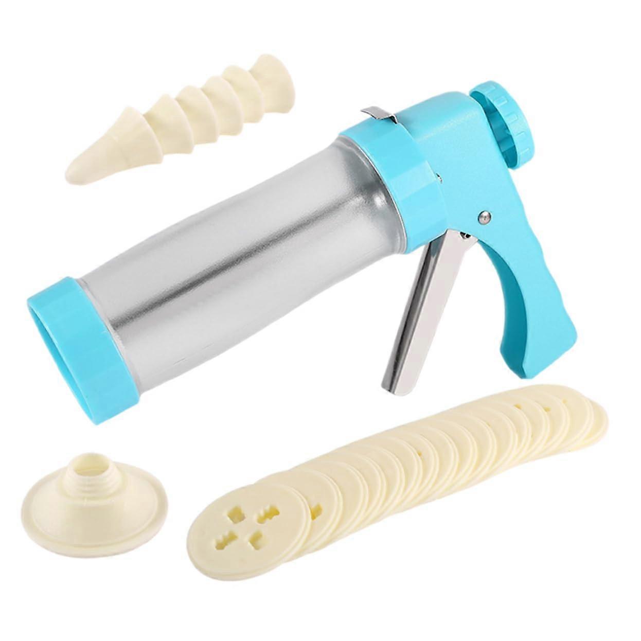 Cookie Press and Biscuit Maker Kit with Discs and Tips for Cake Decorating and Baking