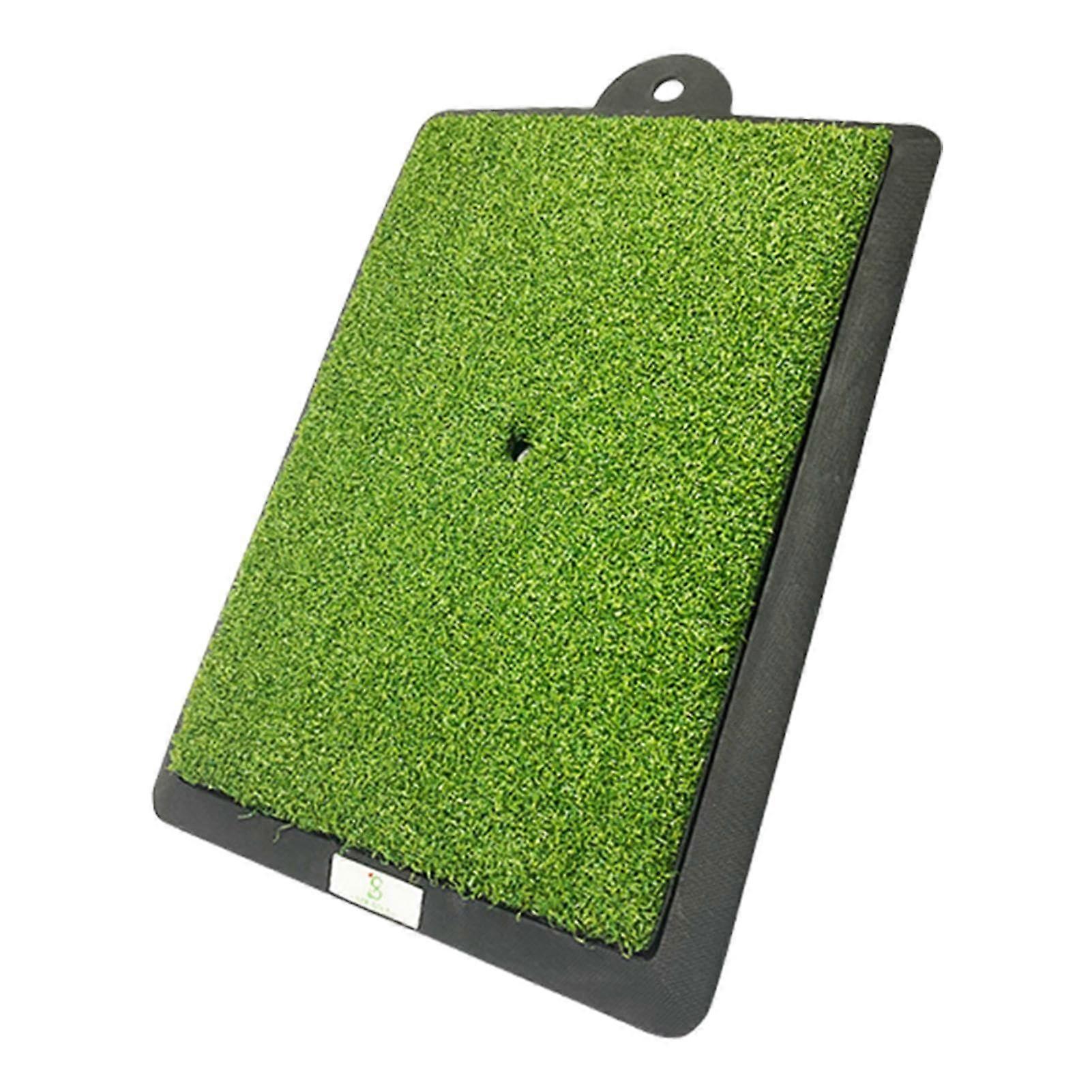 Golf Training Mat with Visual Swing Path Feedback, Durable Replaceable Surface for Indoor Outdoor Use