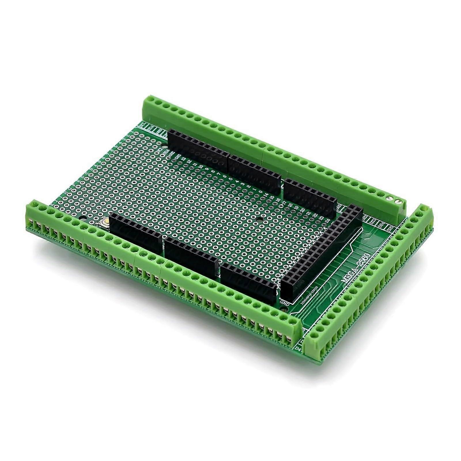 Terminal Block Shield Board for Arduino Mega 2560 Rapid Prototyping and Robotics Projects
