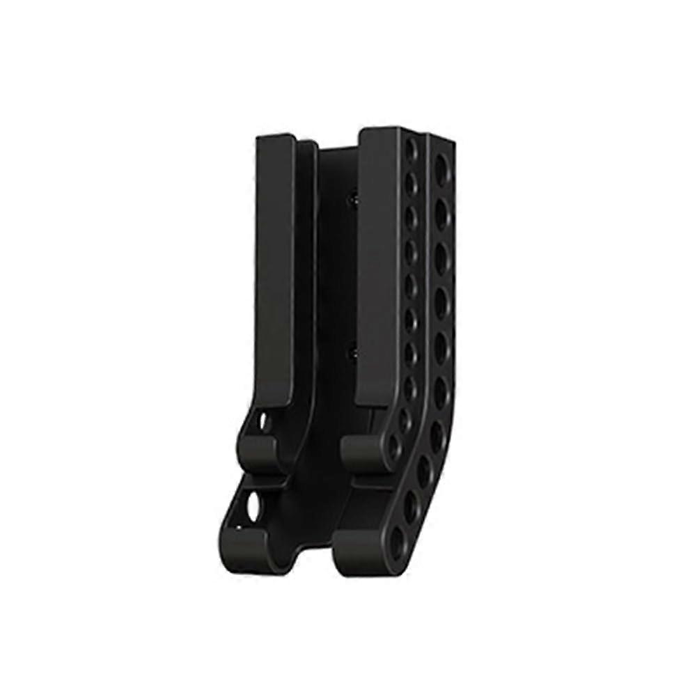 Battery Storage Organizer Wall Mounted Holder for AA AAA, Holds 20 Batteries, Durable Black