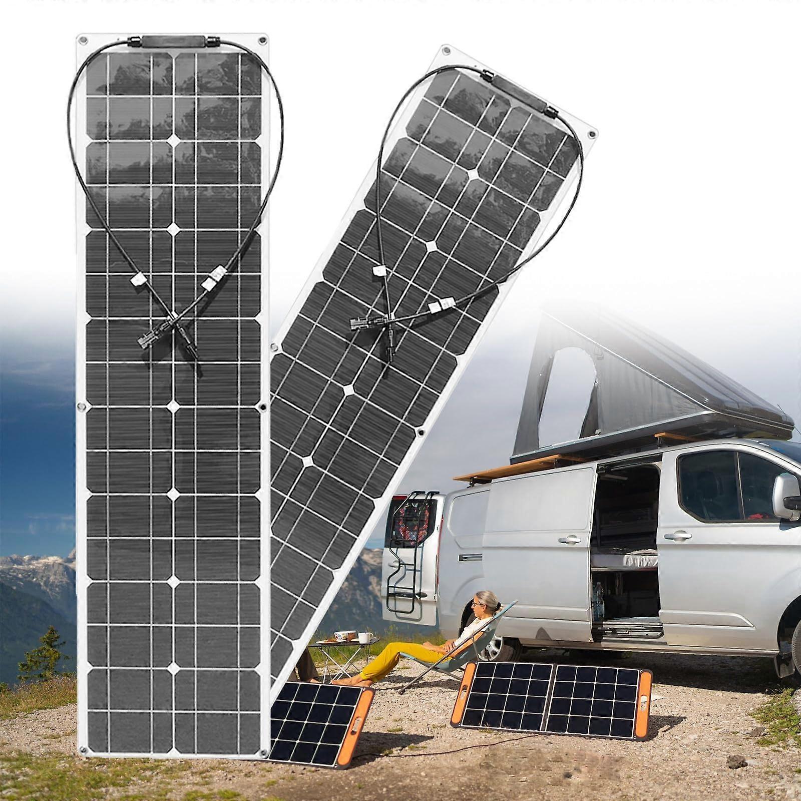 200W Flexible Solar Panel Kit with 40A Controller for RV Boat Camping Home Outdoor Use