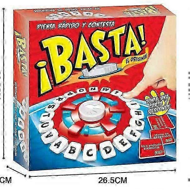 Parent-child interactive fast-paced word game Quick thinking letter pressing game Spanish version