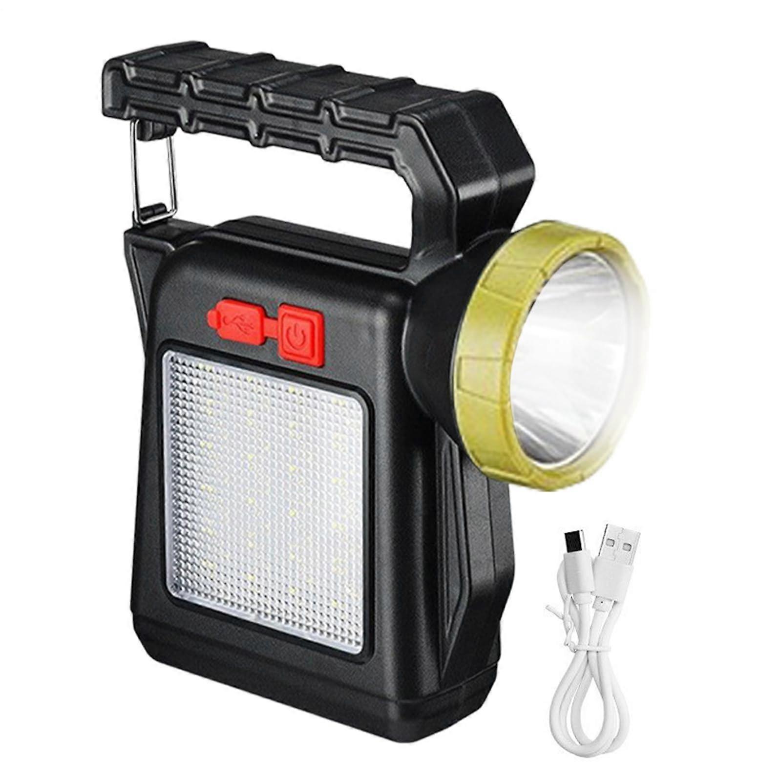 Waterproof Solar Powered Camping Flashlight with LongRange LED and Four Lighting Modes for Outdoor Use