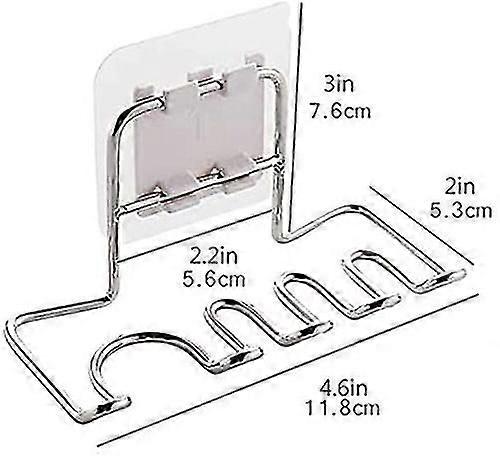Adhesive Toothbrush Holder, Stainless Steel Rustproof Metal Bathroom Toothpaste