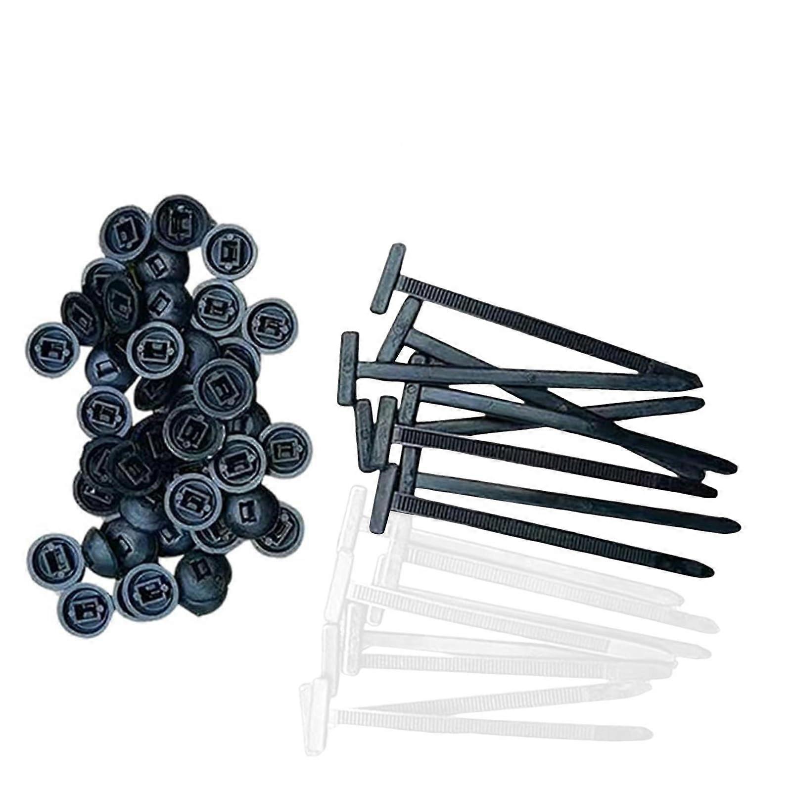 100Pcs Heavy Duty Nylon Cable Zip Ties, Self Locking Universal Car Clips for Multipurpose Use