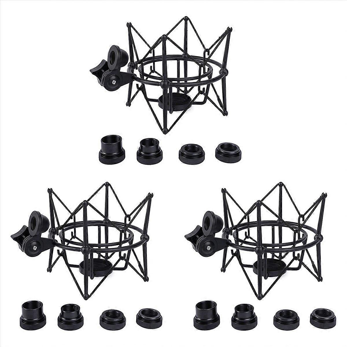 Microphone Shock Mount Adjustable Mount (Black)