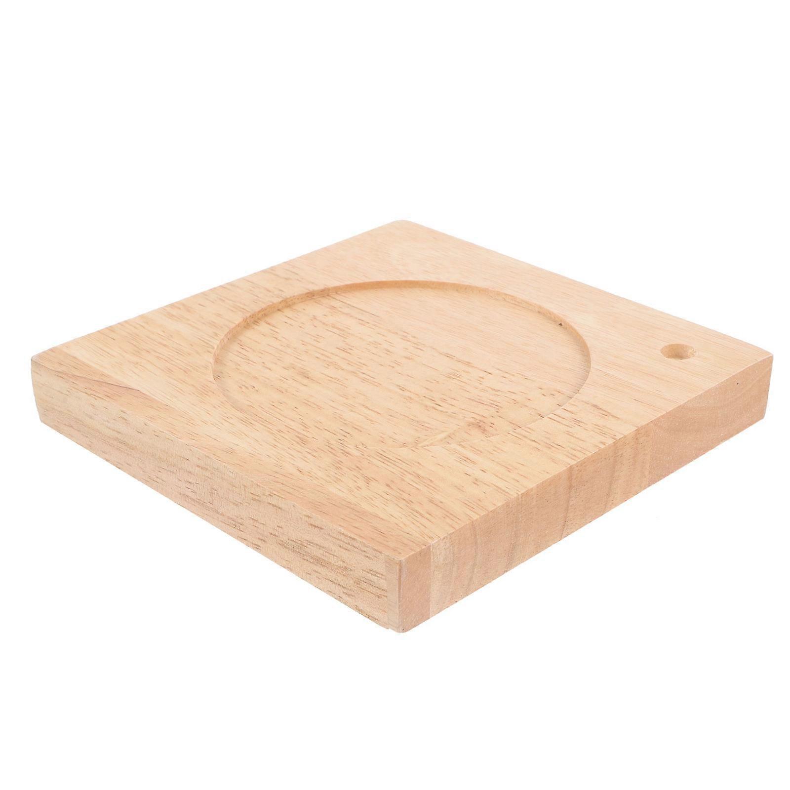 Square Lamp Base Wooden Material Designed For Interior Decorators Decorative 1Pcs