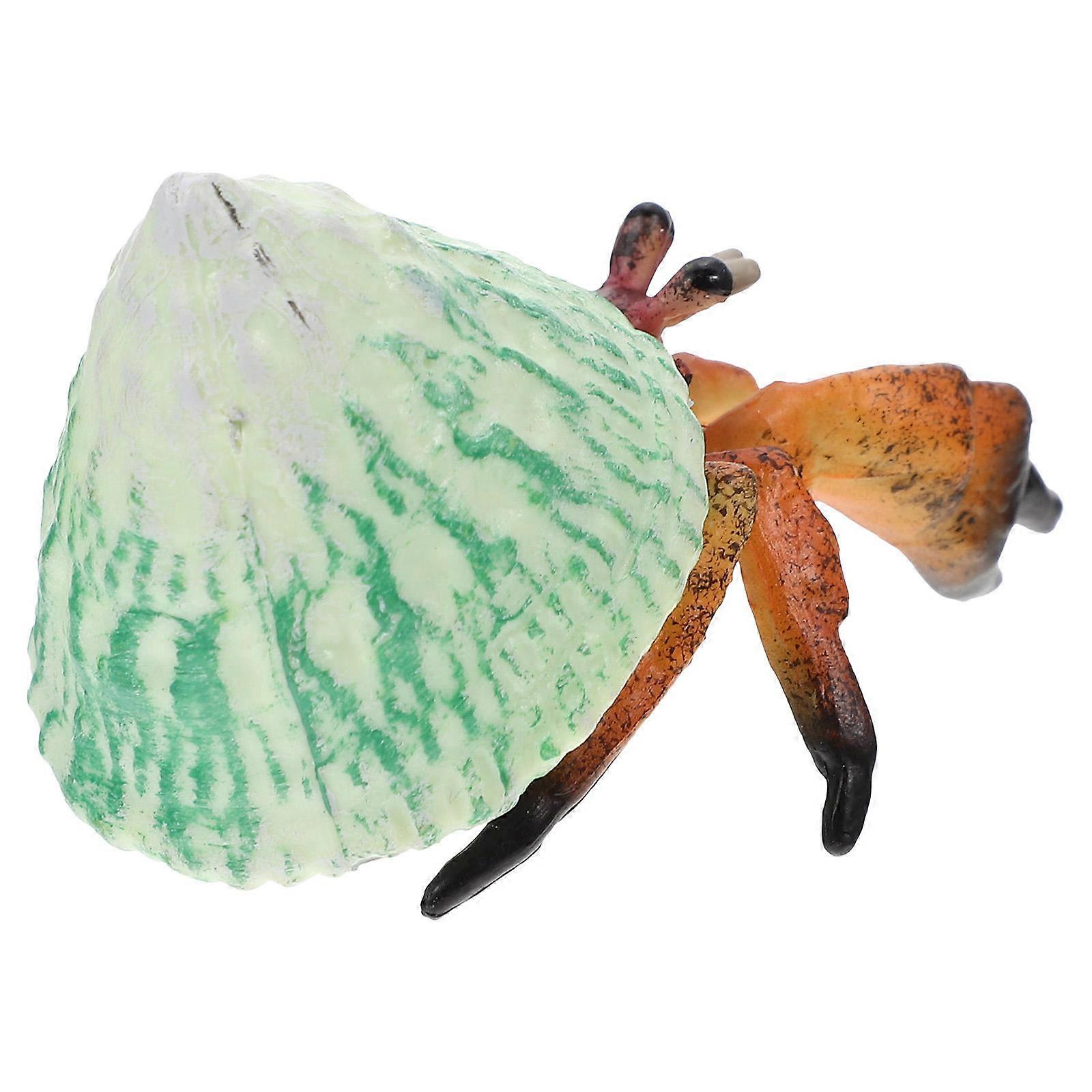 Plastic Hermit Crab Model Toy for Decor Vivid Simulation Pagurian Model