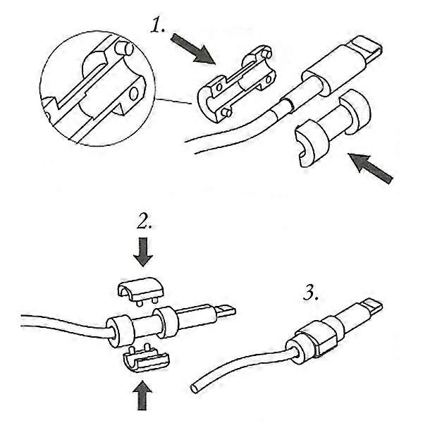 Charging Cable Protector Purple USB Cable Saver Protective 4Pcs for Devices