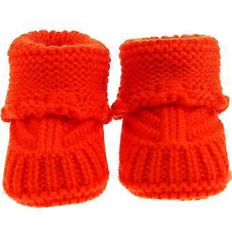 1 para Baby Knitting Shoes Woolen Yarn Handmade Crochet Booties Infant Crochet Shoes