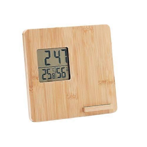 MidOcean Bamboo Digital Desk Clock