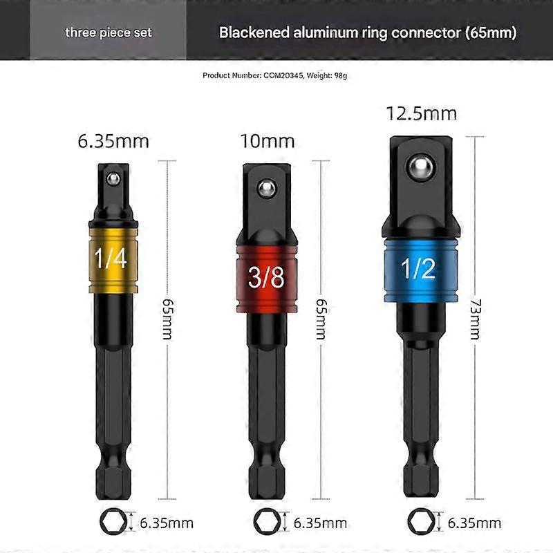 Drill Socket Adapter Multi-functional Wrench Converter Rod